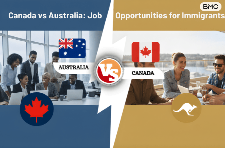 Job Opportunities for Immigrants in Canada vs Australia